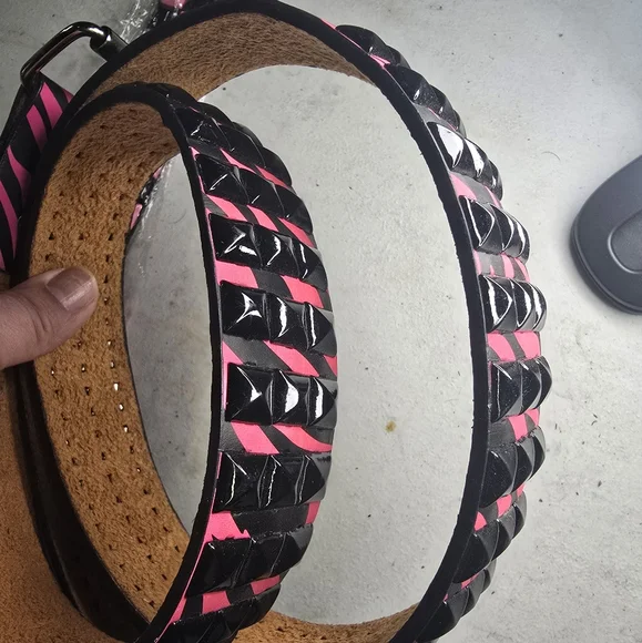 Hot pink Vintage Zebra belt, NWT - Picture 3 of 5